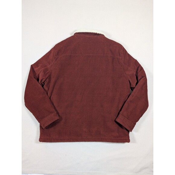 Levi’s Sherpa Lined Corduroy Trucker Men's Jacket Rust Orange Brown Size XL - Picture 3 of 8